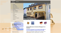 Desktop Screenshot of hotel-rheingauertor.de